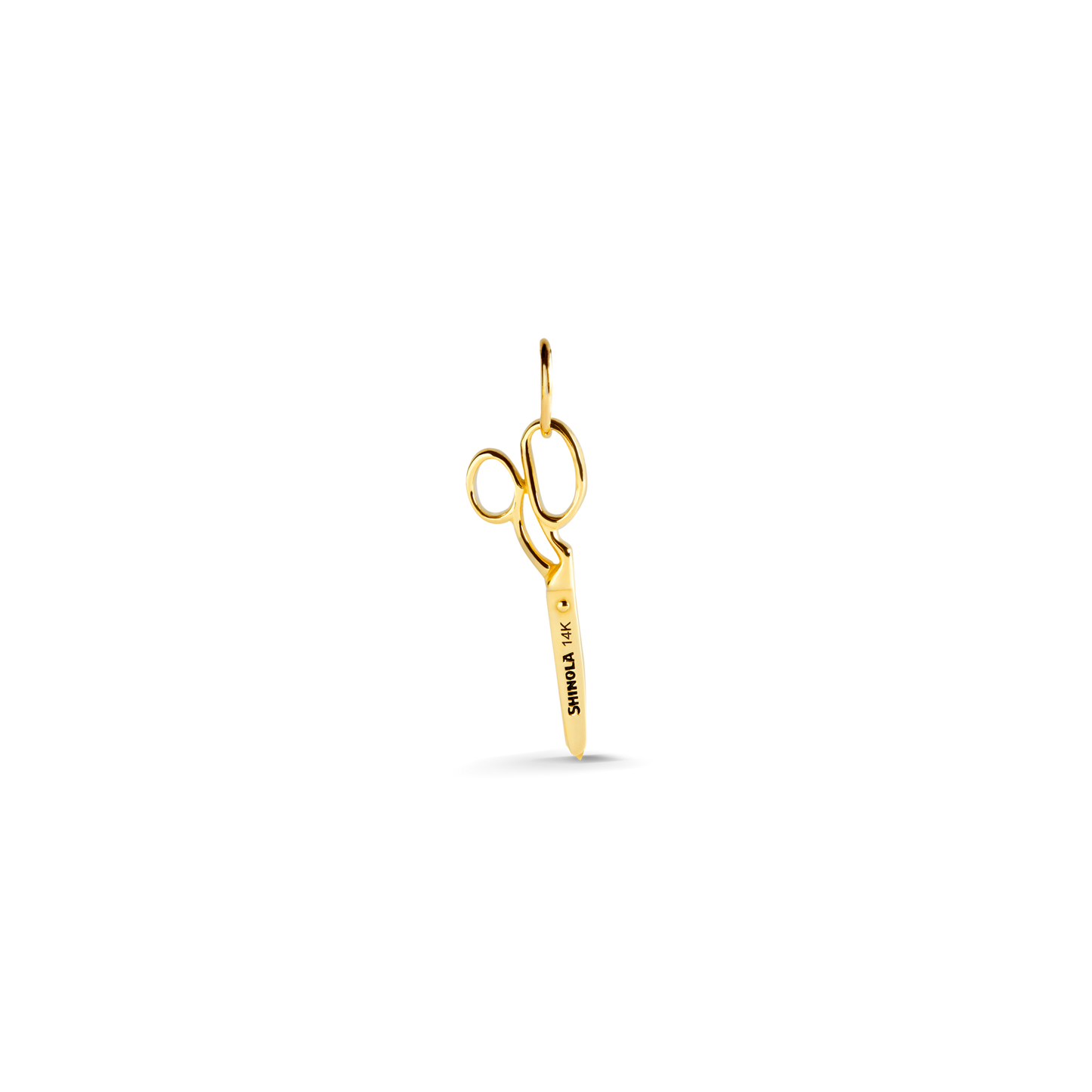 Scissors Charm - Yellow Gold