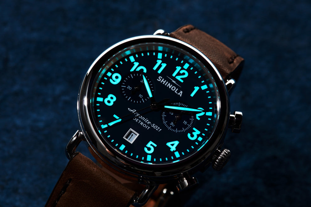 Runwell Chronograph Watch - Midnight Blue