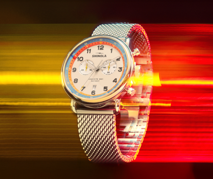 Canfield C56 Chronograph Watch - Cream