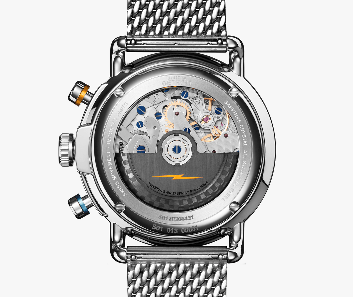Canfield Speedway Open Road Automatic Chronograph Watch - Blue