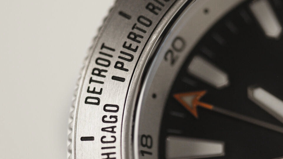 World Timer Dial Close Up