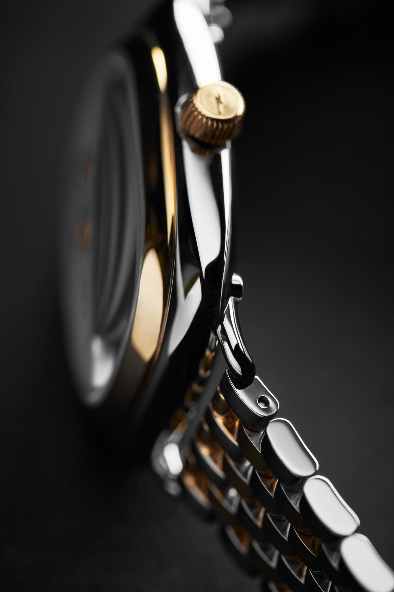 Watch: Bixby 3H 29x34mm, Silver & Gold Bracelet - Light Silver