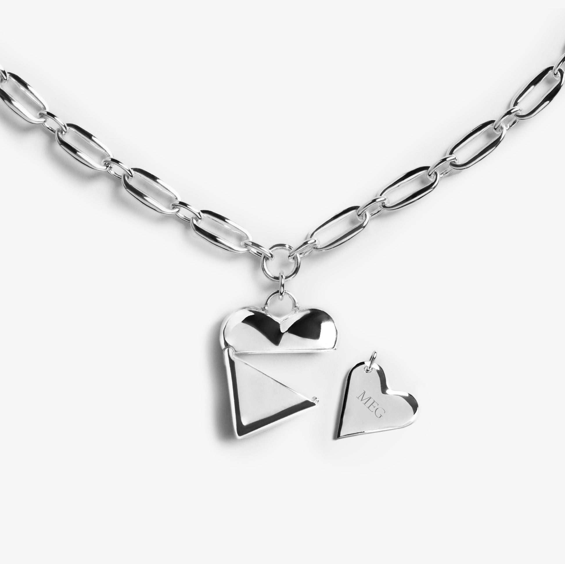 Give Your Heart Away Pendant Necklace - Sterling Silver
