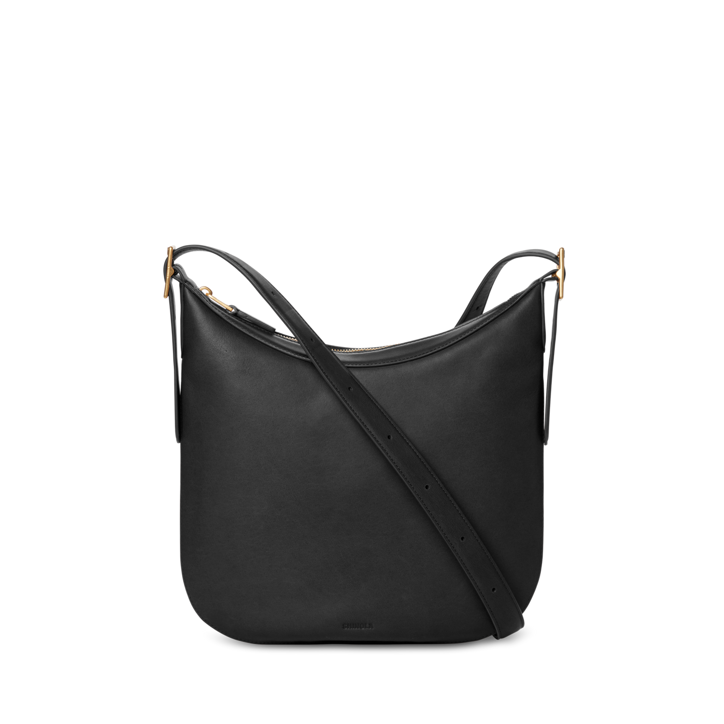 Medium Accordion Crossbody - Black