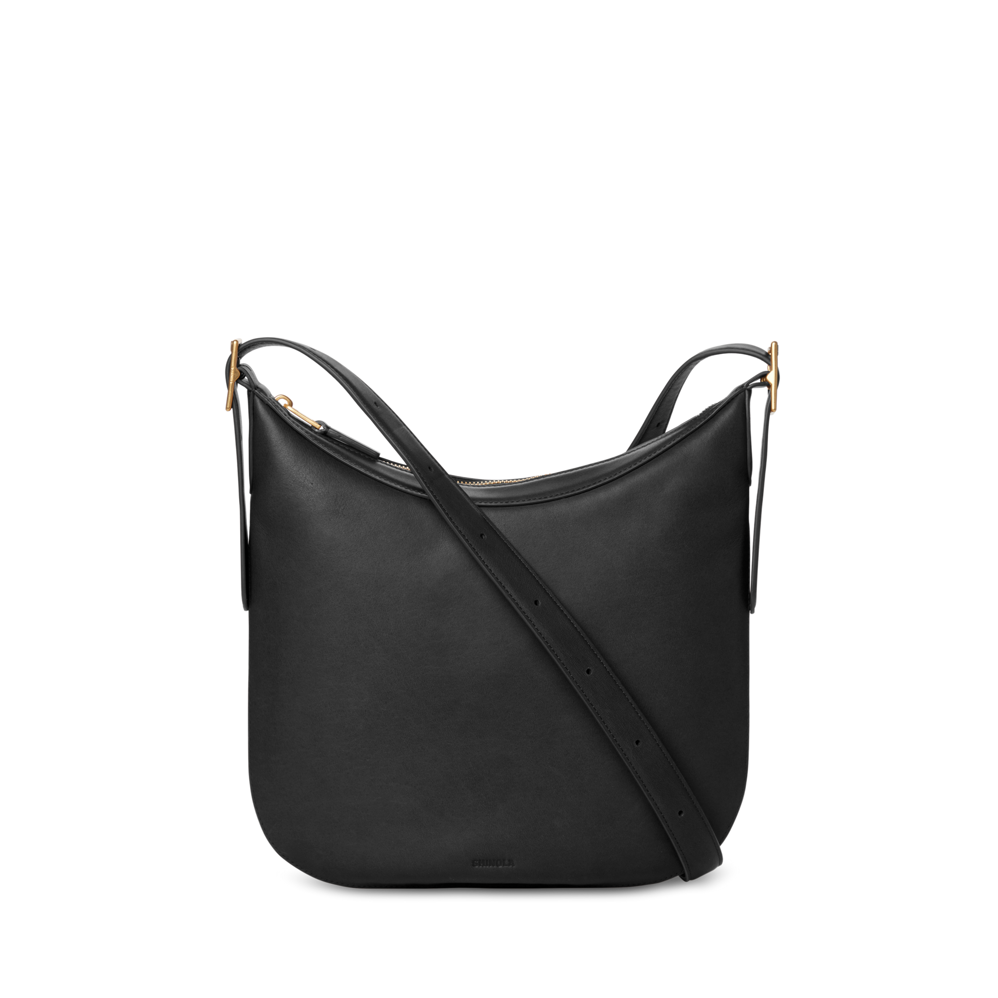 Medium Accordion Crossbody - Black