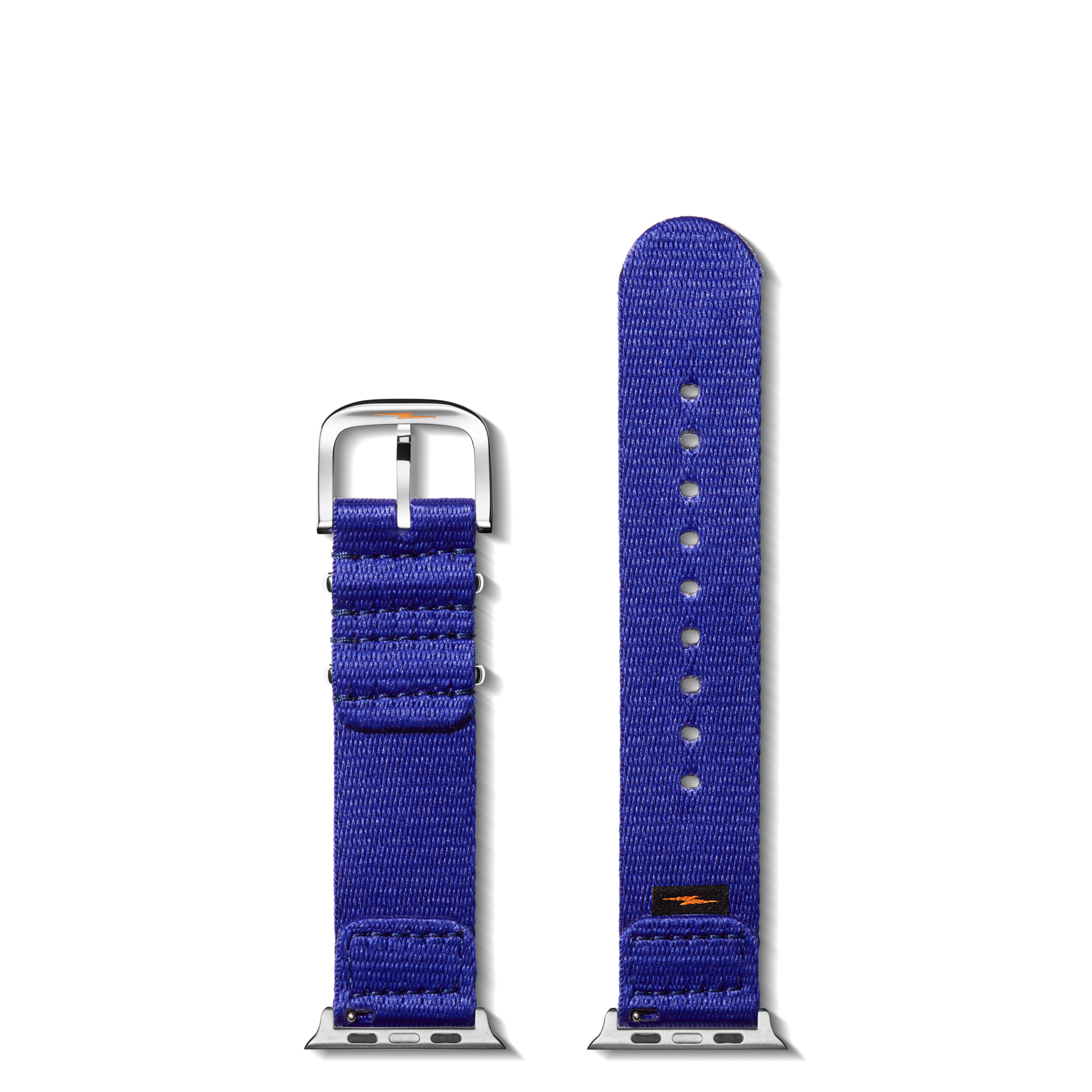 20mm Cobalt Blue Split Nylon Apple Watch Strap - Cobalt