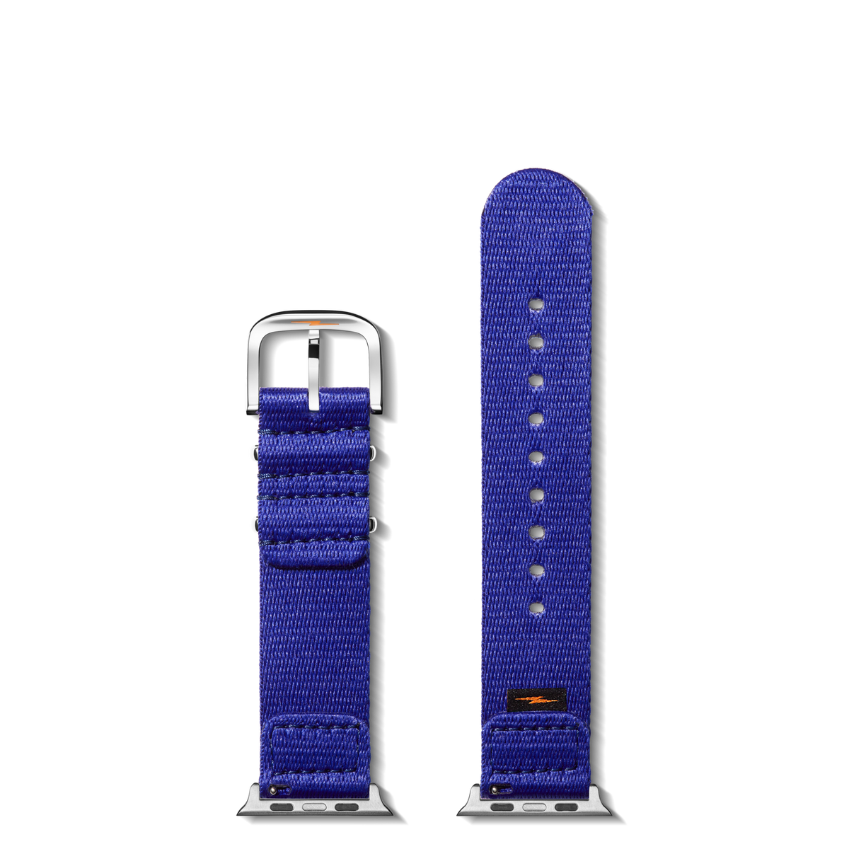20mm Cobalt Blue Split Nylon Apple Watch Strap - Cobalt
