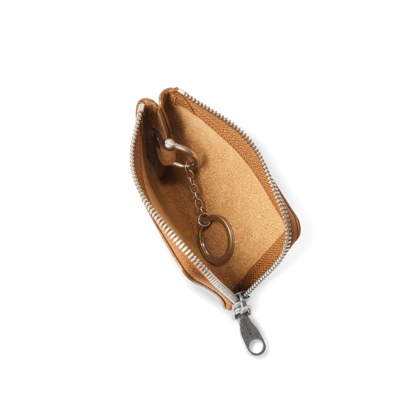 Zip Key Wallet - Tan