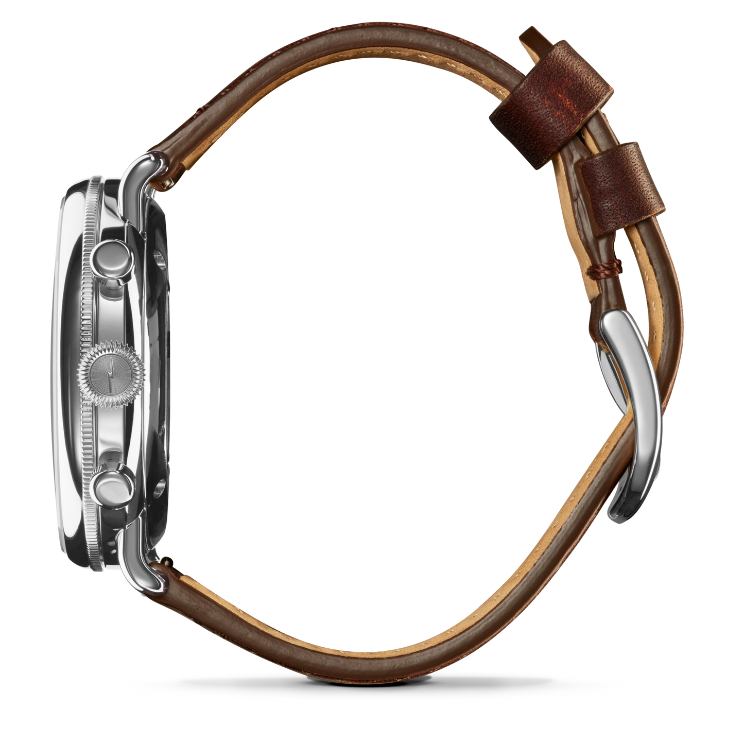 Canfield 2 Eye Chrono Watch - Cattail Leather Strap