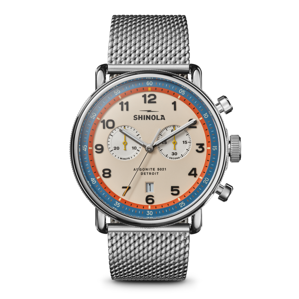 Canfield C56 Chronograph Watch - Cream