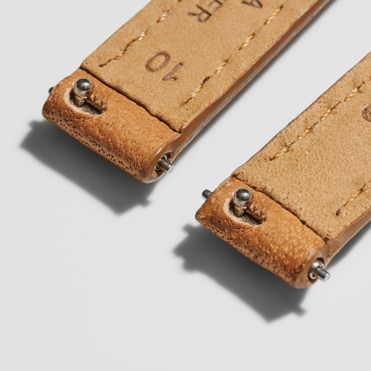 10mm Bourbon Leather Watch Strap - Bourbon