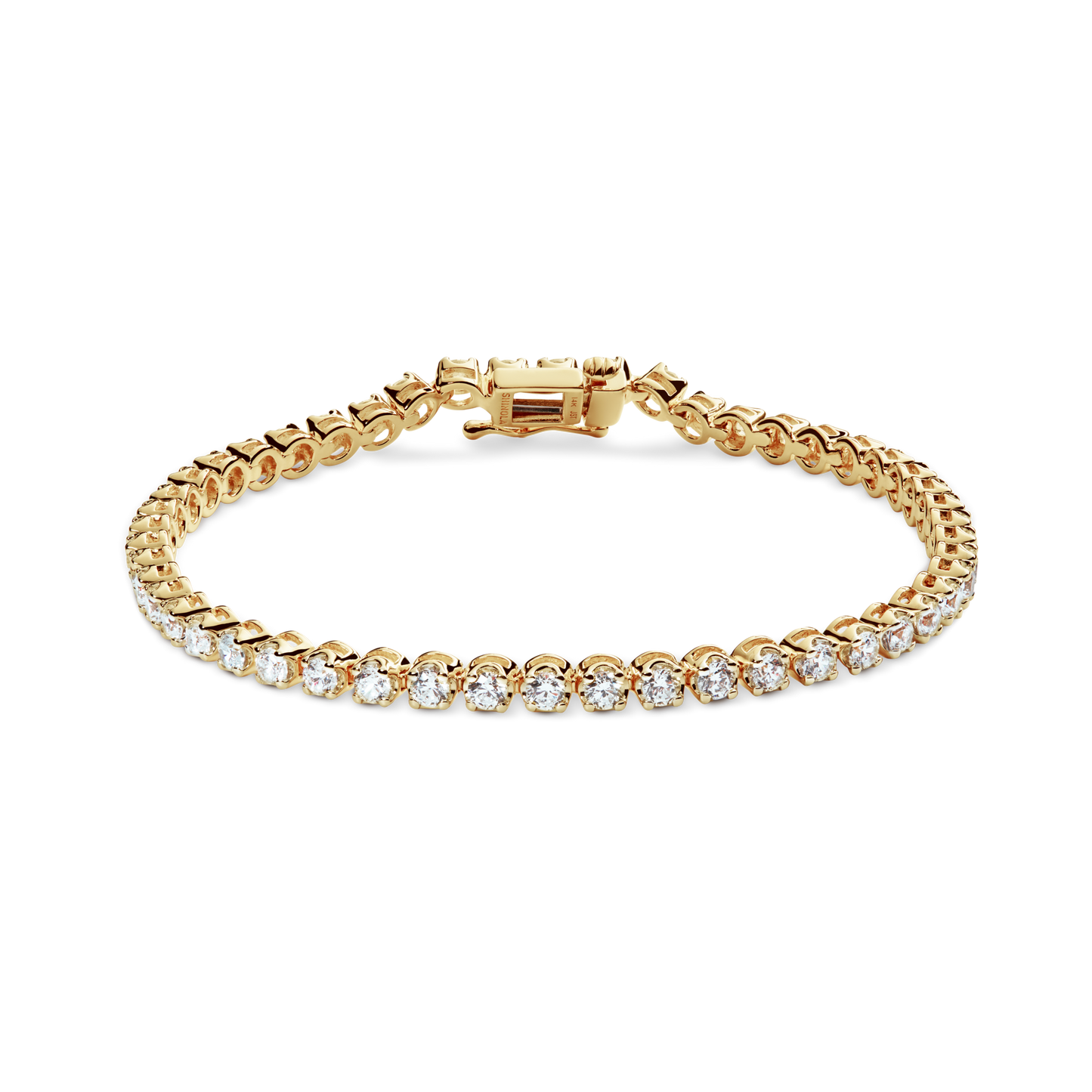 3 Carat Diamond Tennis Bracelet - Yellow Gold