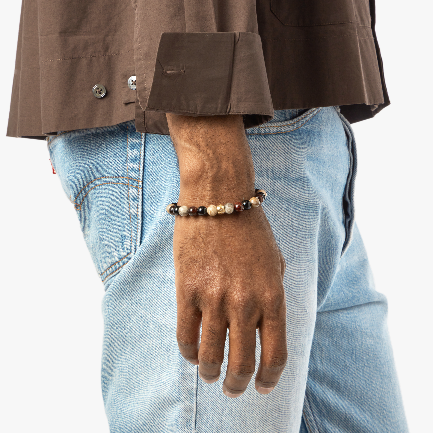 8mm Beaded Bracelet Multi Stone