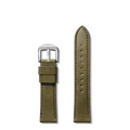 20mm Olive Leather Watch Strap - Olive