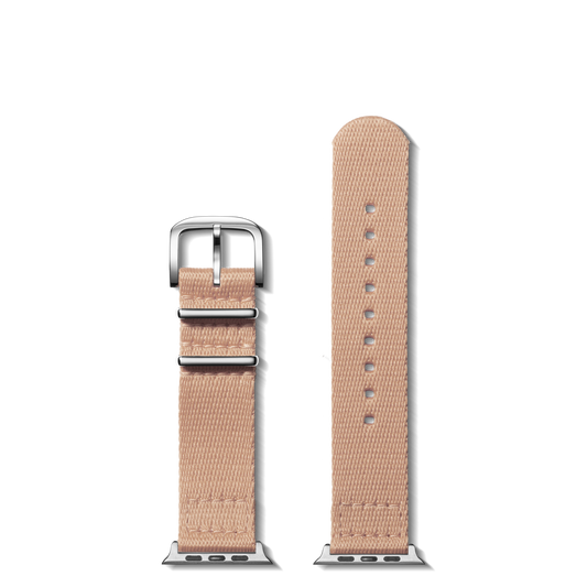 20mm Blush Split Nylon Apple Watch Strap - Blush