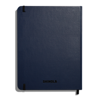 Large Hard Ruled Journal - Navy