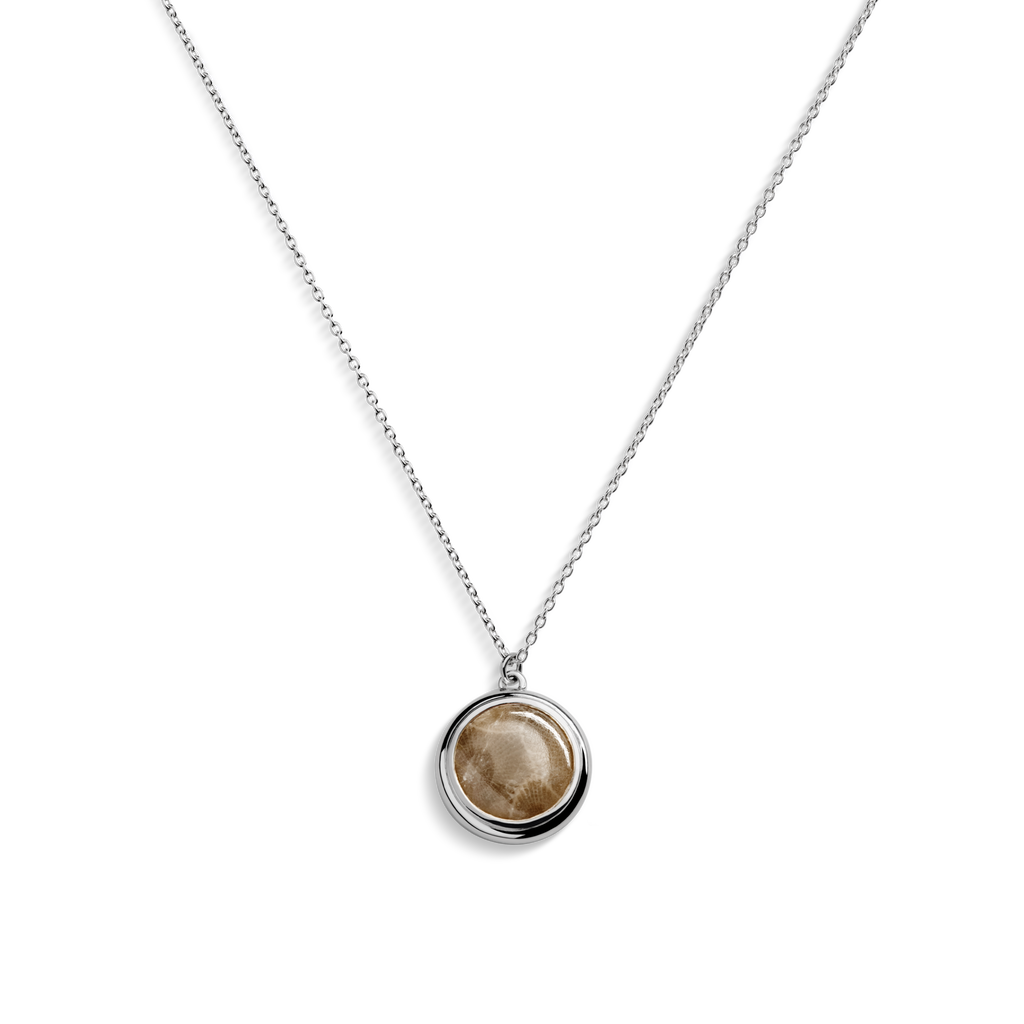 Heirloom Petoskey Pendant Necklace Sterling