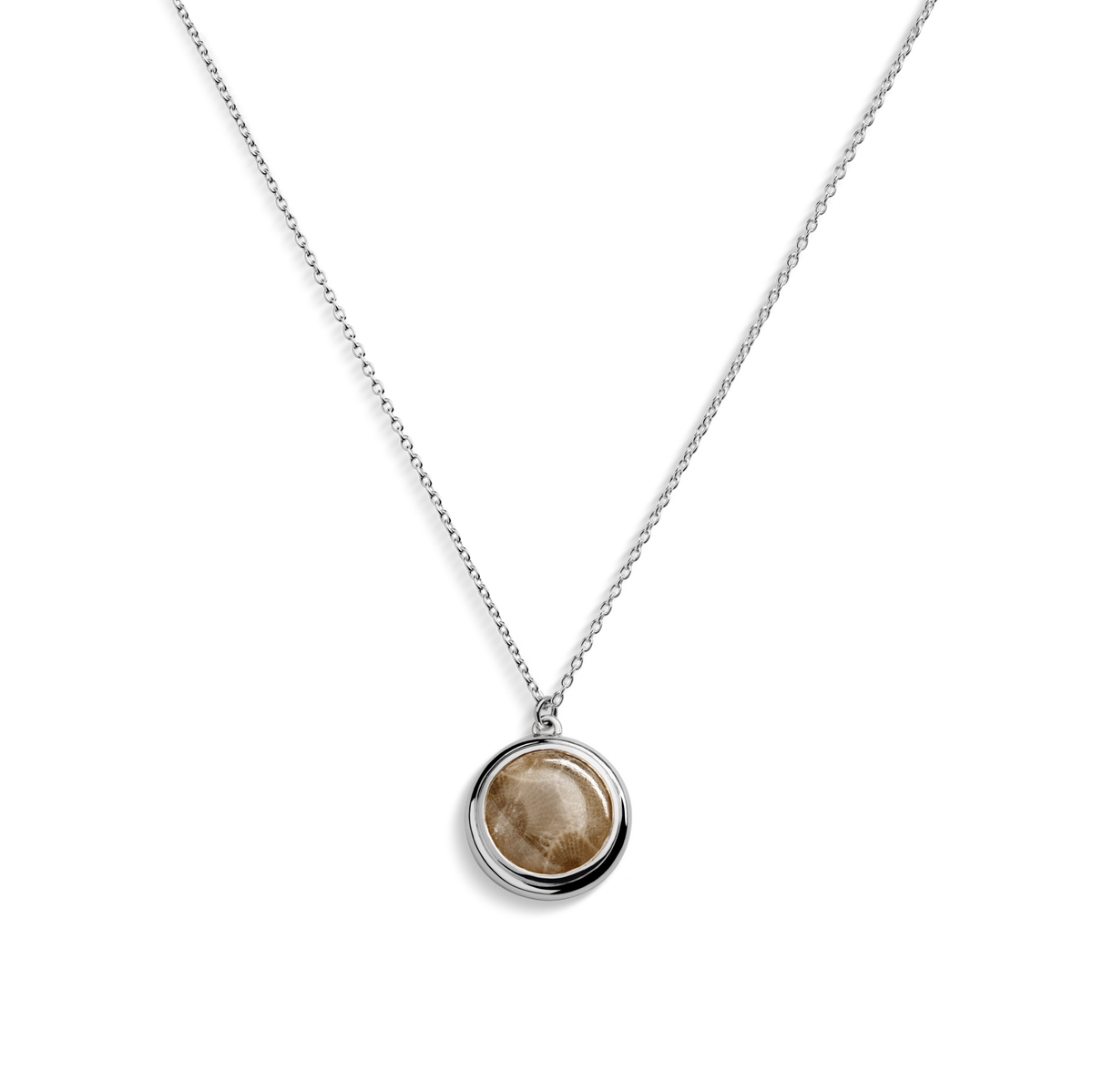 Heirloom Petoskey Pendant Necklace - Sterling Silver