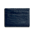 5 Pocket Card Case - Navy Alligator