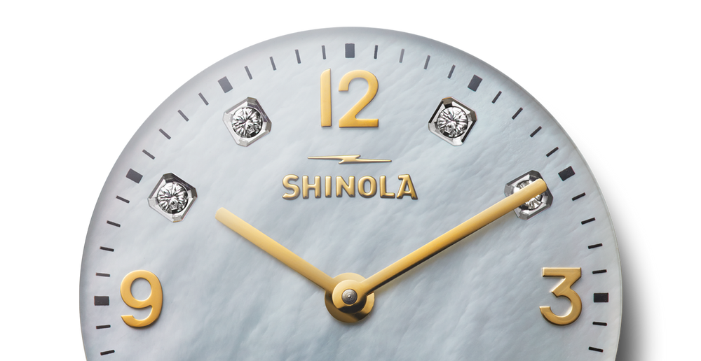 Diamond Derby Watch - White Mother of Pearl