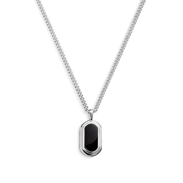 Onyx Tag Necklace | Shinola