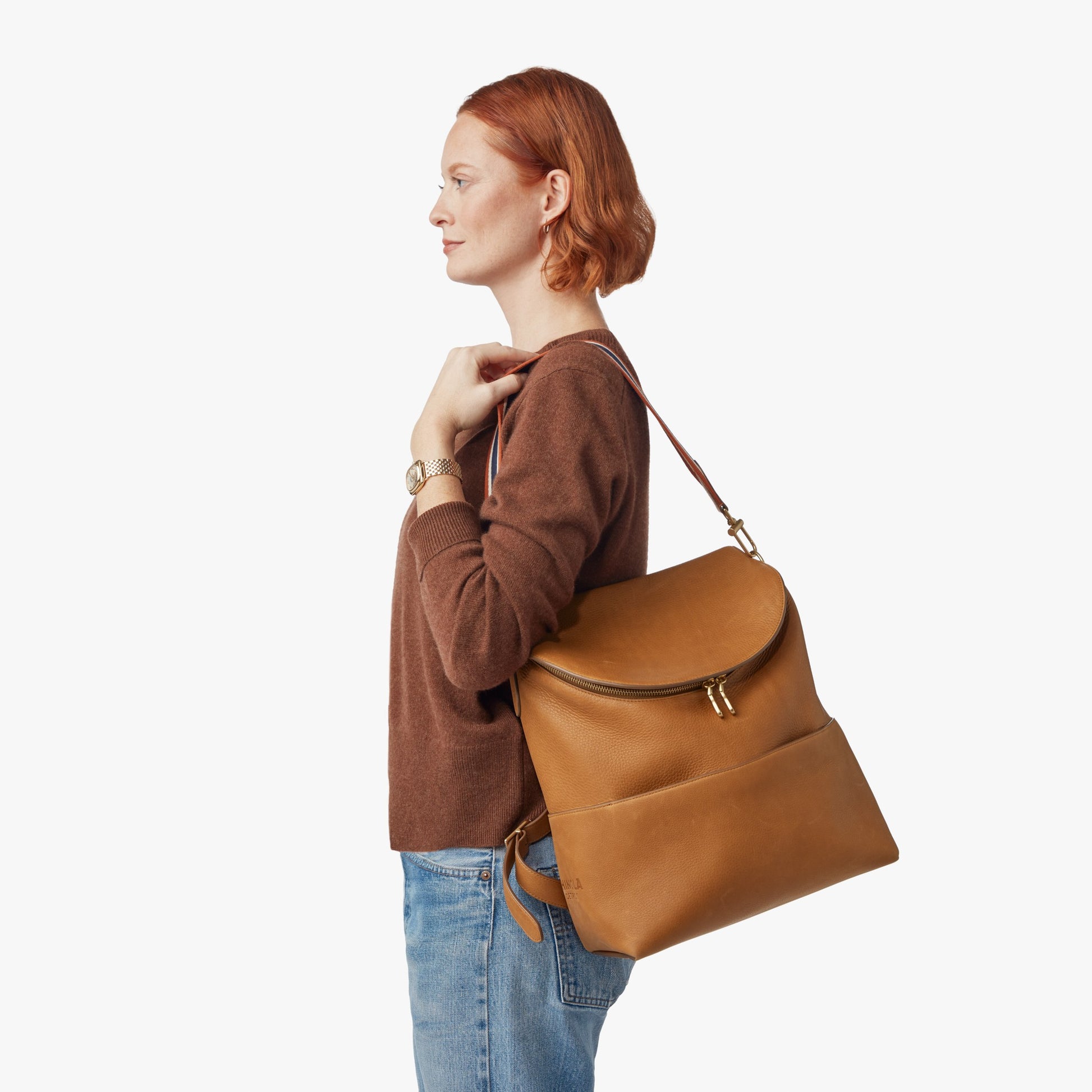 Convertible Pocket Backpack - Tan
