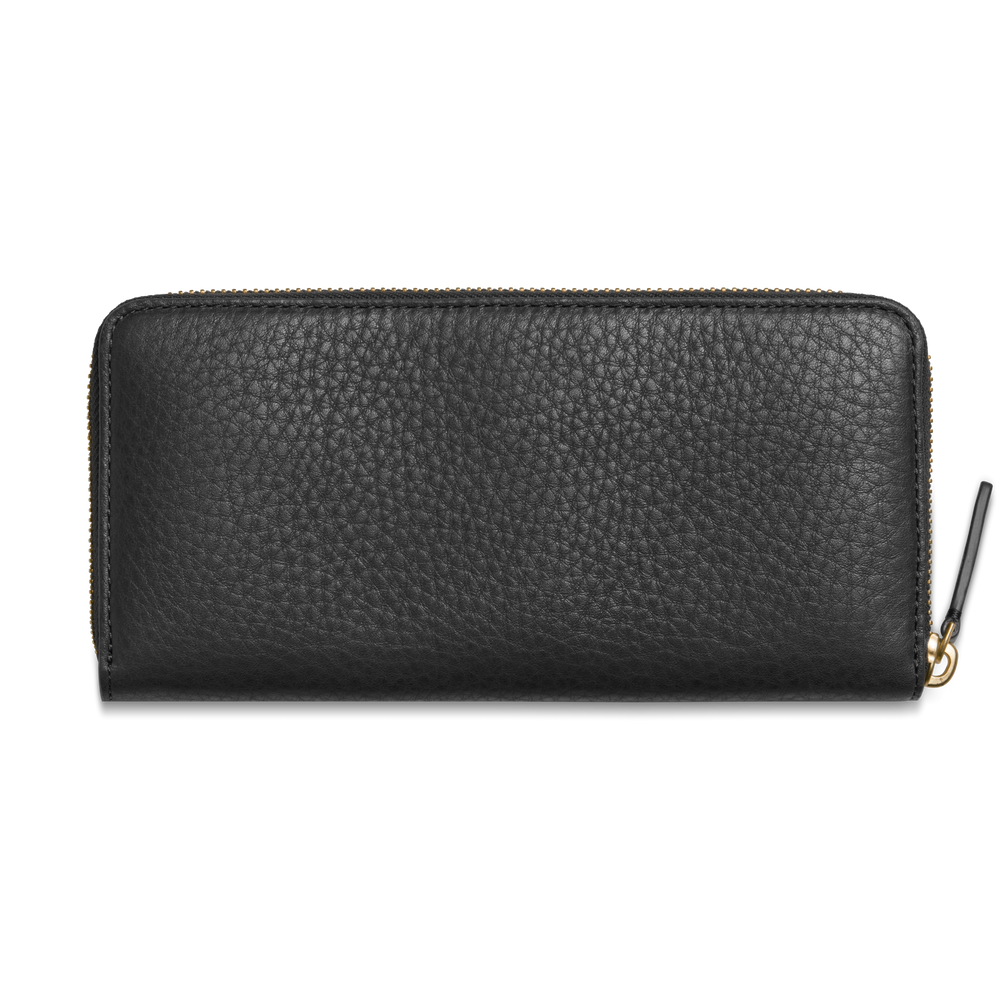 Continental Zip Wallet - Black