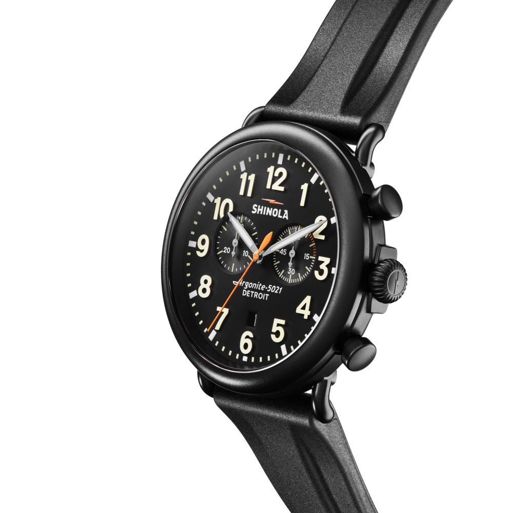 Runwell Chronograph Watch - Black