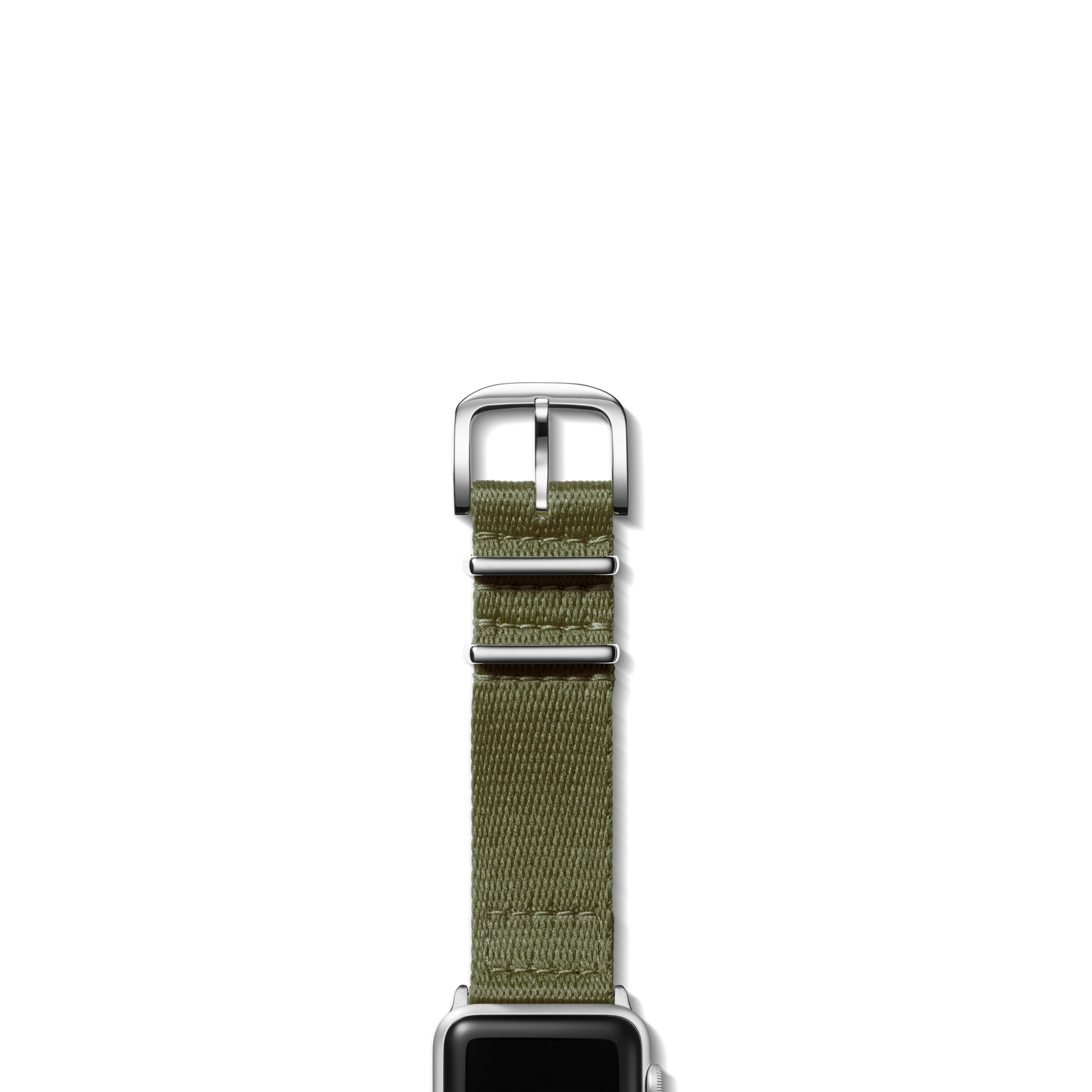 20mm Khaki Split Nylon Apple Watch Strap - Khaki
