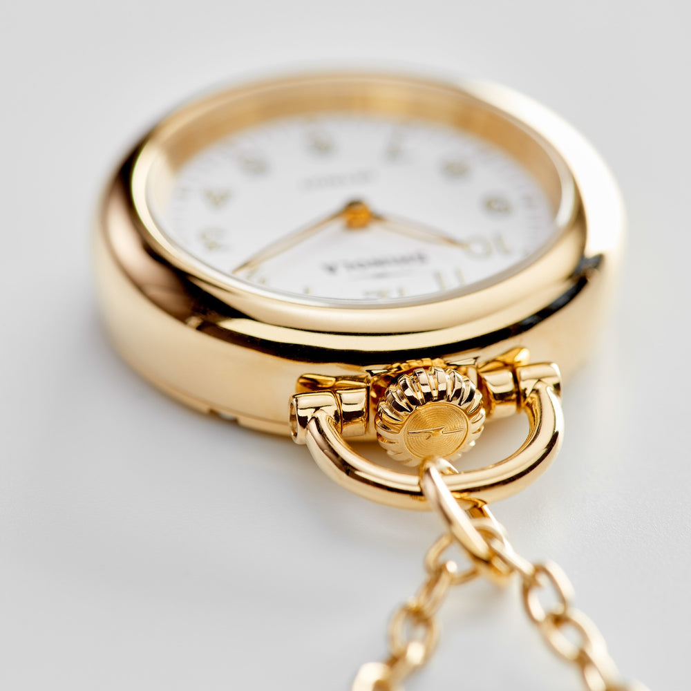 Runwell Watch Pendant Necklace - White