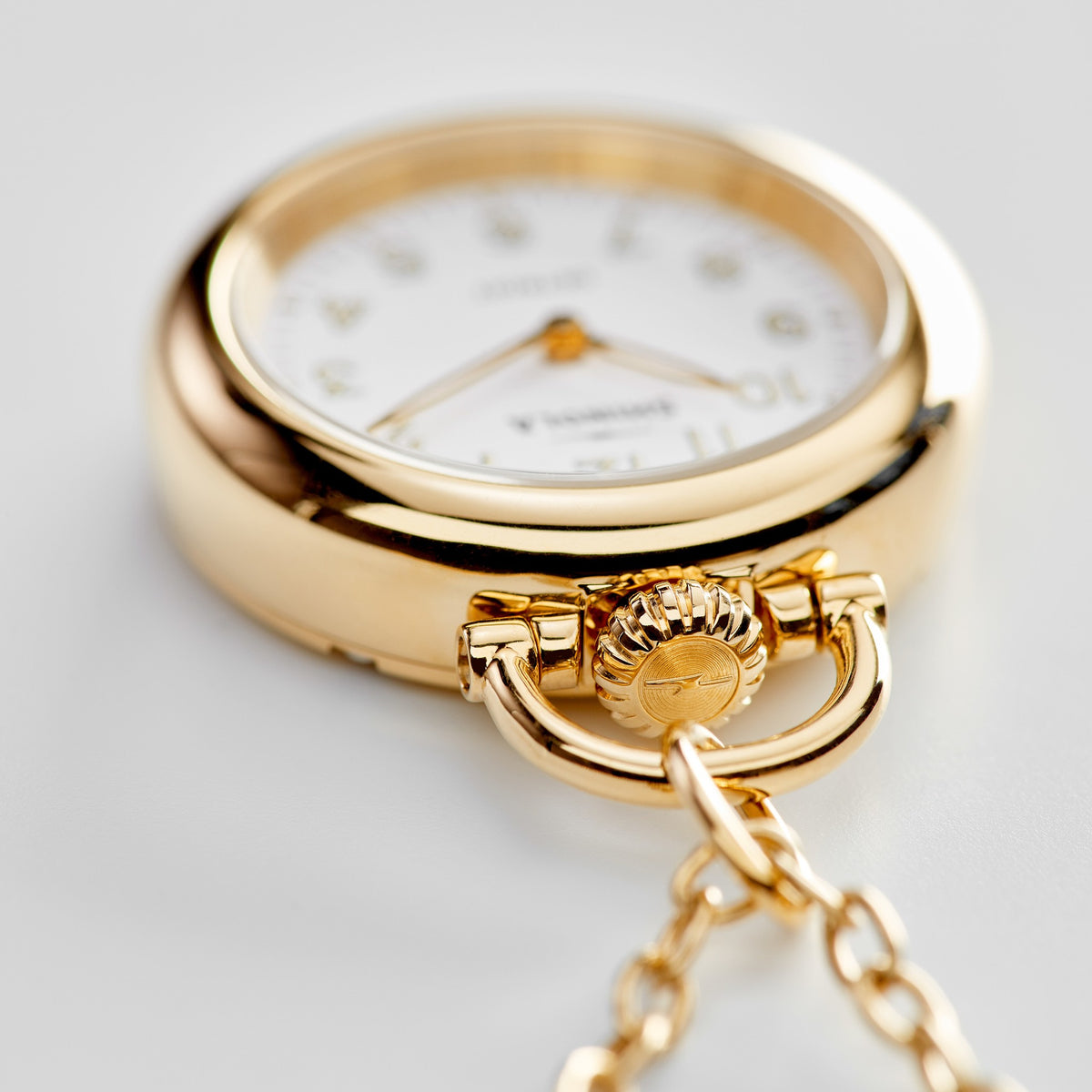 Runwell Watch Pendant Necklace - White