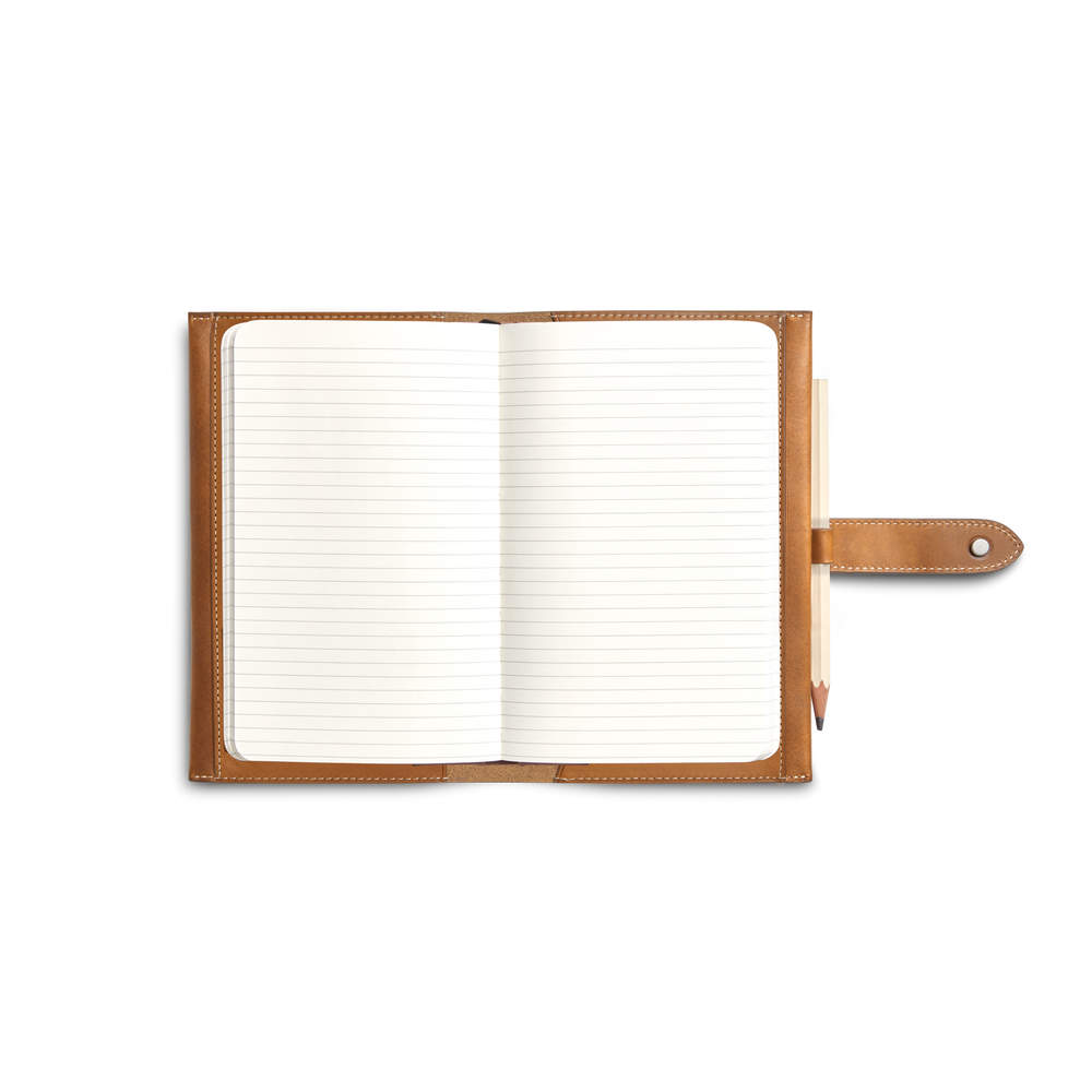 Medium Snap Journal Cover - Tan Vachetta