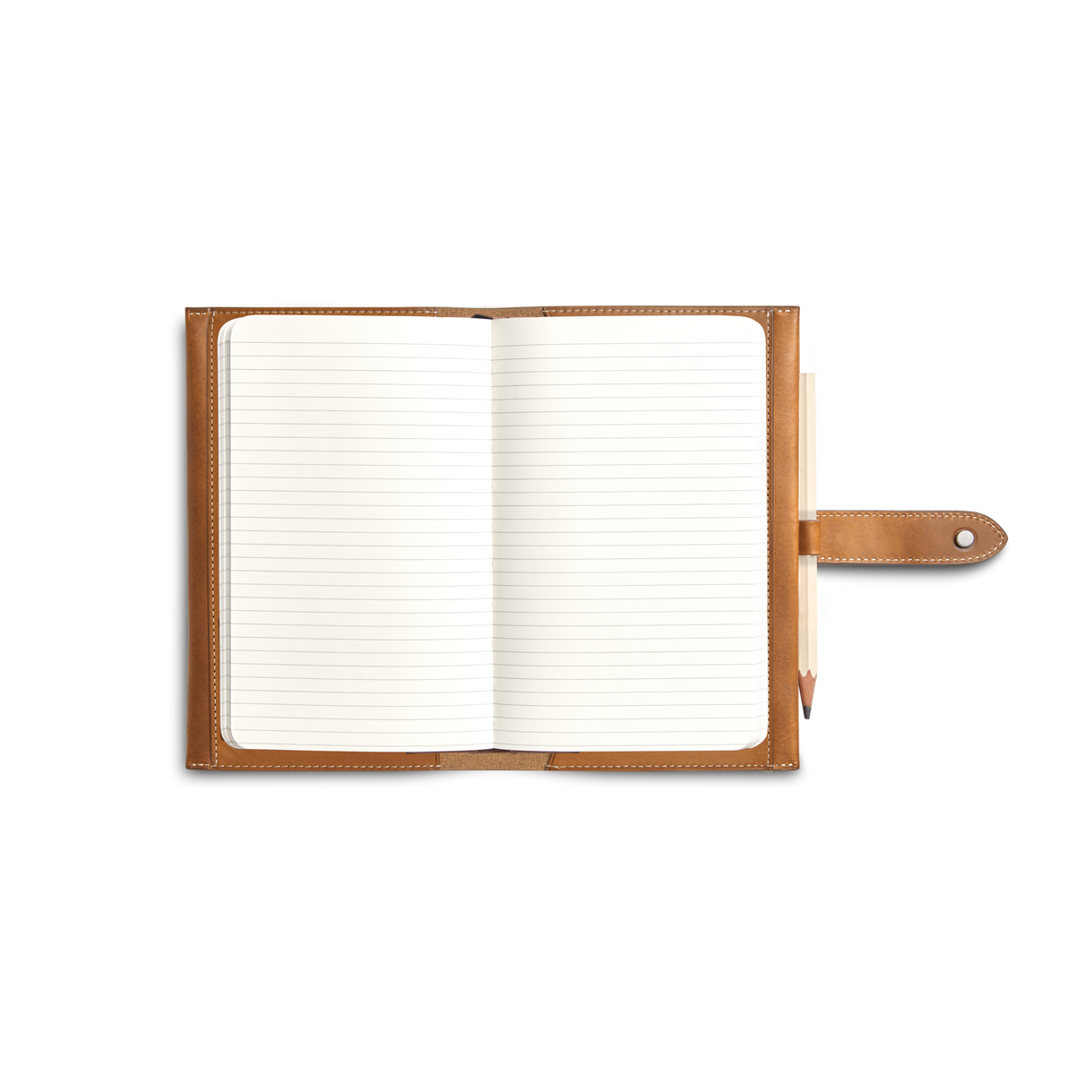 Medium Snap Journal Cover - Tan Vachetta