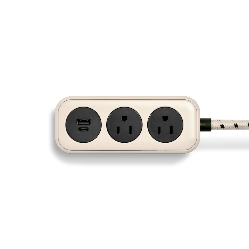 2 Port Power Supply - Cream