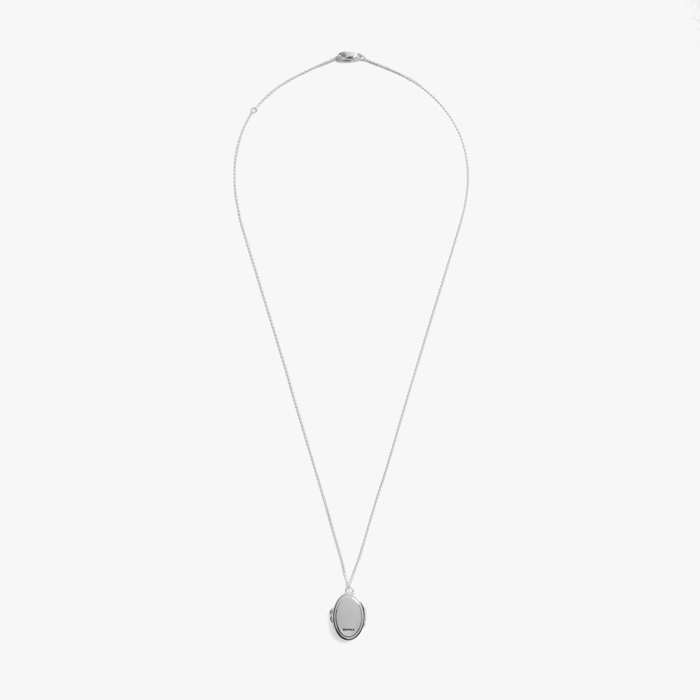Heirloom Statement Locket Necklace - Sterling Silver