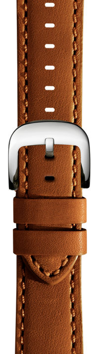 20mm Leather Watch Strap - Tan