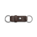 Leather Valet Key Fob - Dark Brown