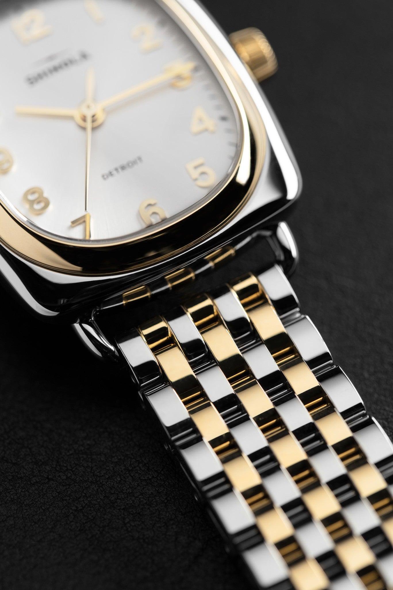 Watch: Bixby 3H 29x34mm, Silver & Gold Bracelet - Light Silver