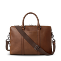 Computer Briefcase - Medium Brown