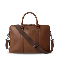 Computer Briefcase - Medium Brown