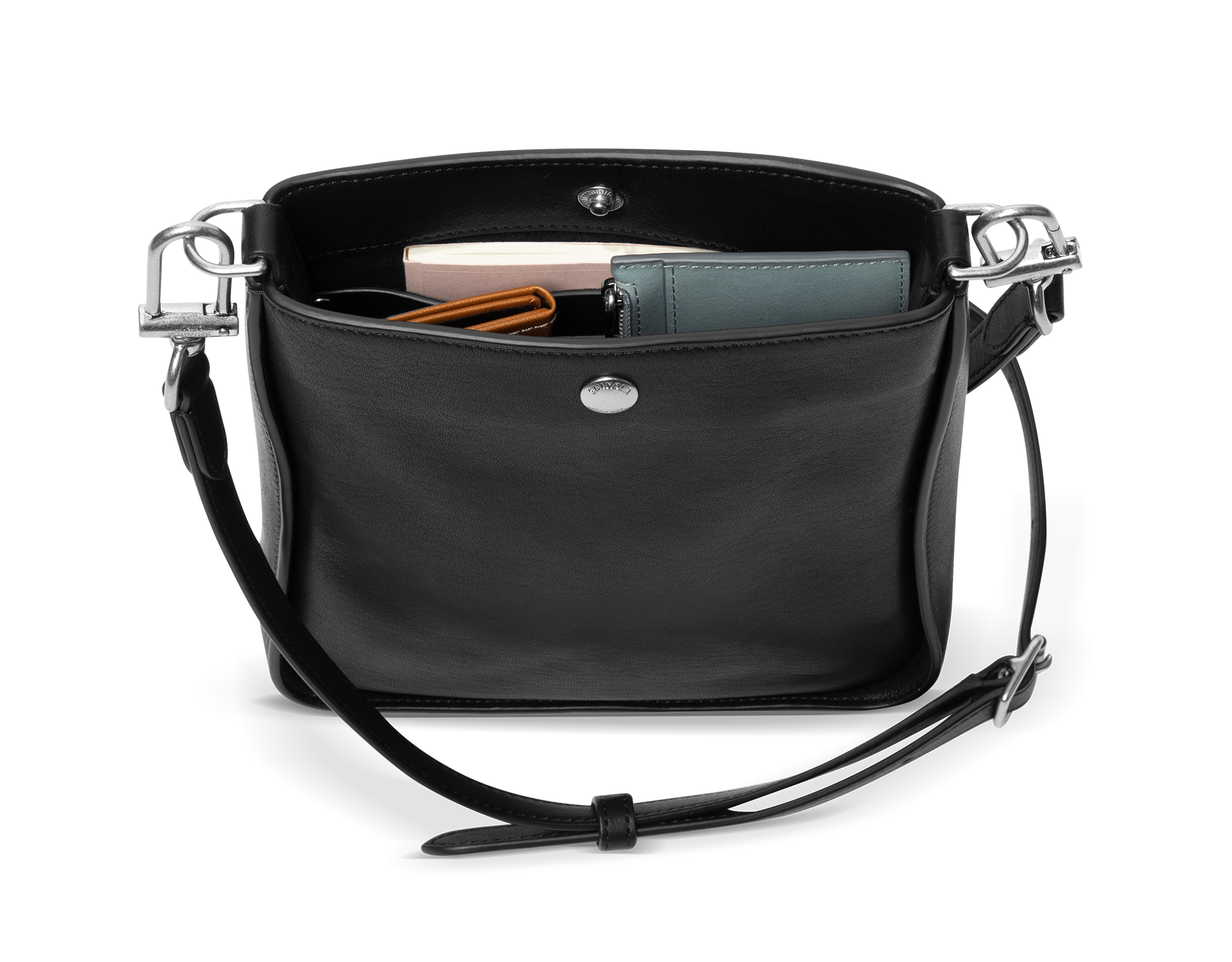 Mini Pocket Crossbody Bag - Black