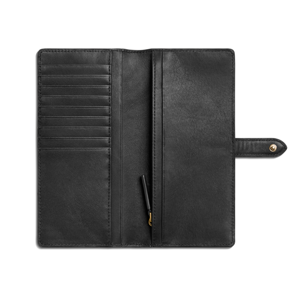 Continental Snap Wallet - Black