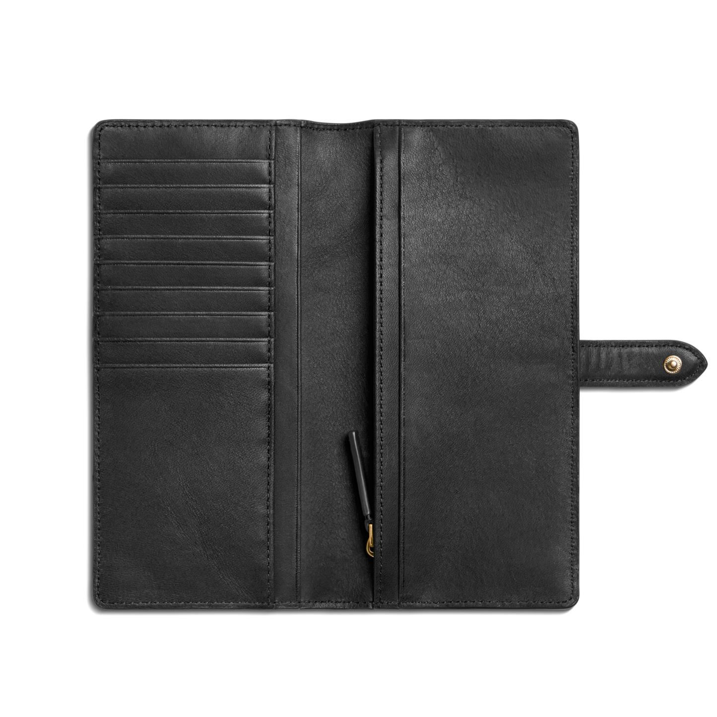 Continental Snap Wallet - Black