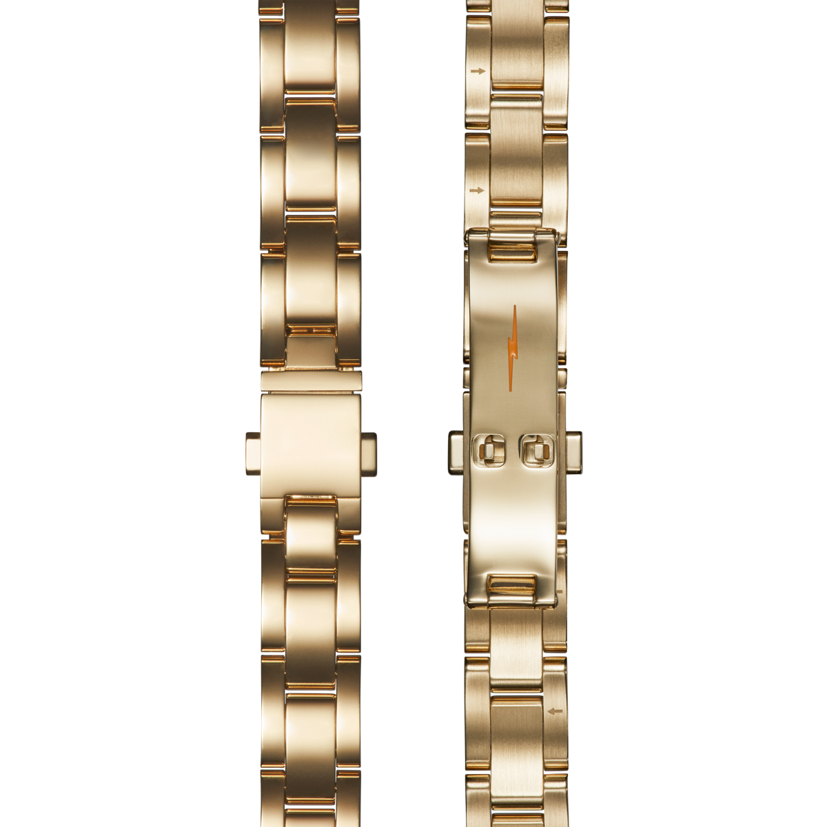 Bracelet: 14/10, Universal 3Link, Butterfly A, PoPG - Polished PVD Gold