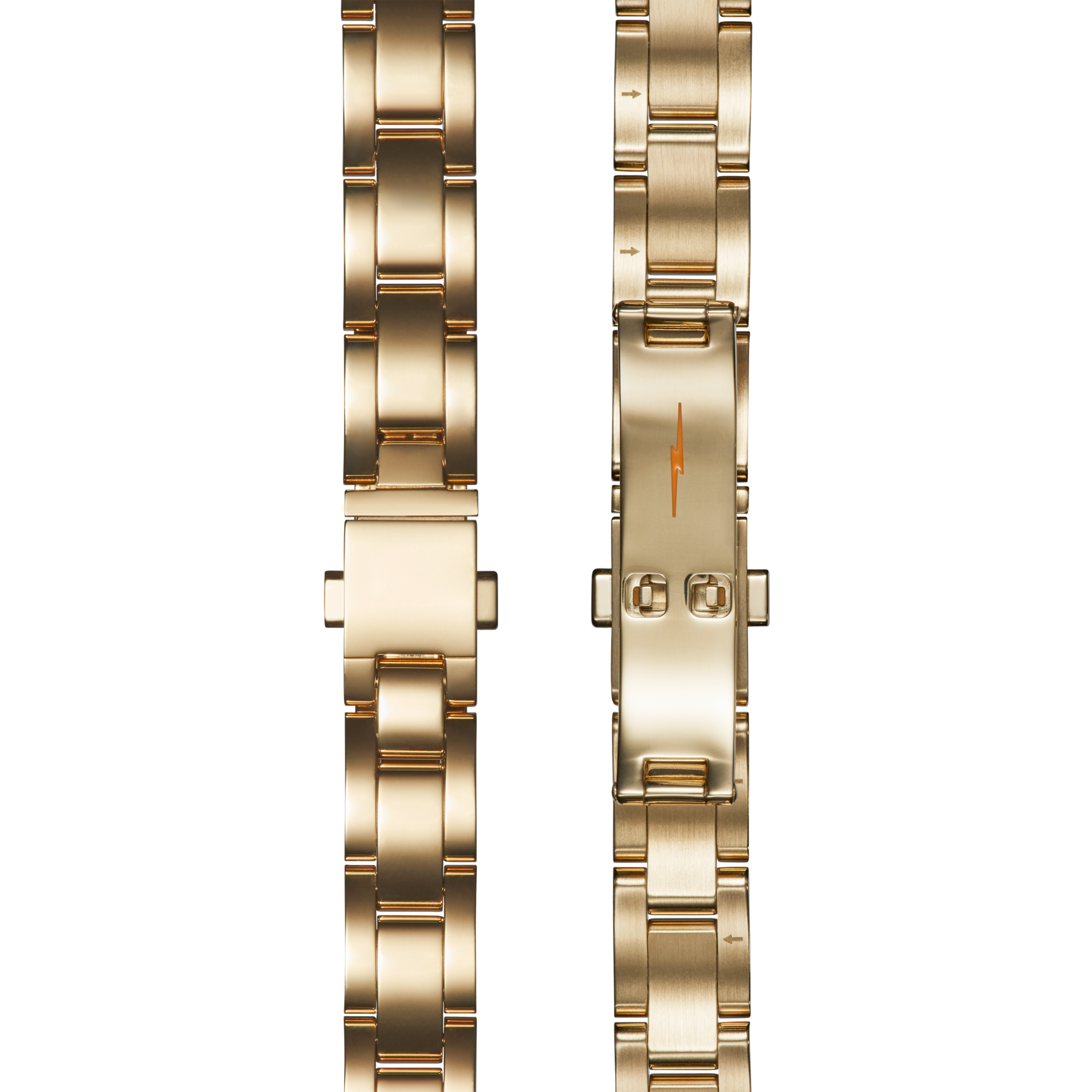 Bracelet: 14/10, Universal 3Link, Butterfly A, PoPG - Polished PVD Gold