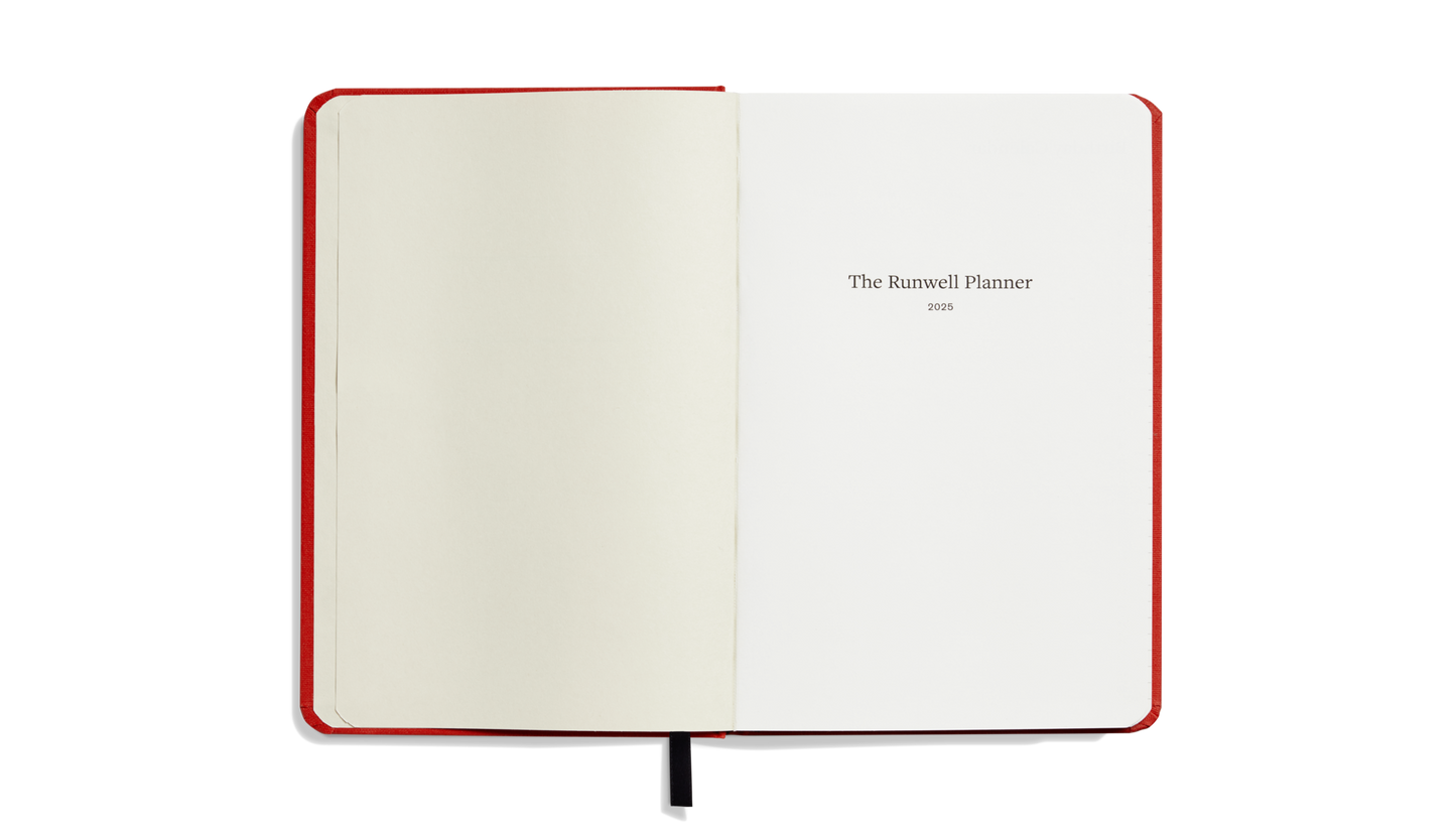 2025 12-Month Runwell Planner - Tomato
