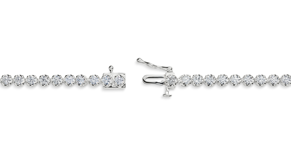 3 Carat 7" Diamond Tennis Bracelet - White Gold