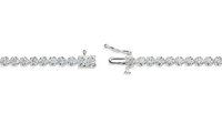 3 Carat 7" Diamond Tennis Bracelet - White Gold