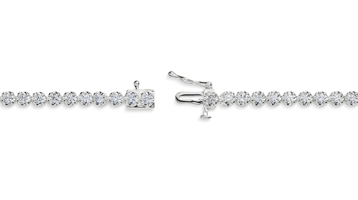 3 Carat 7" Diamond Tennis Bracelet - White Gold
