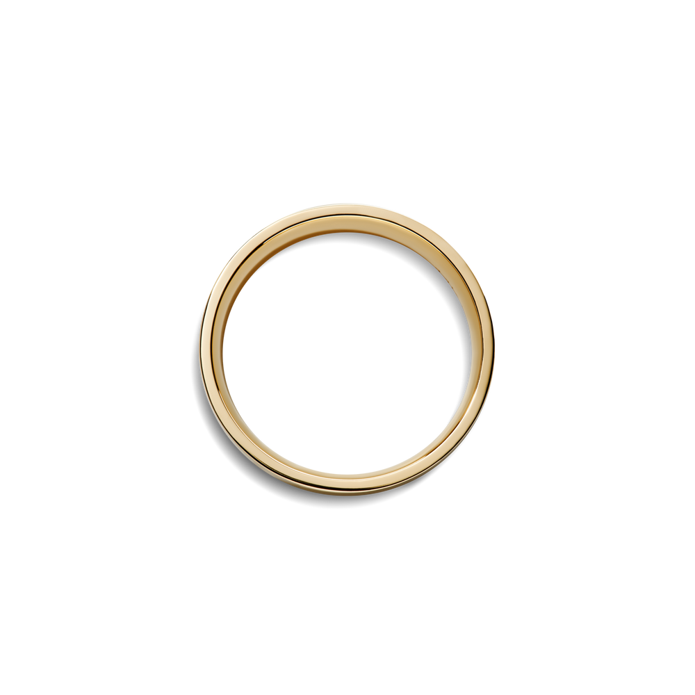 6mm Flat Yellow Gold Band